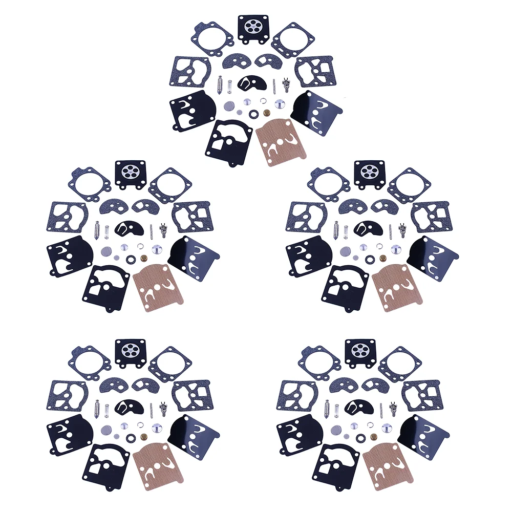 5 Set K10-WAT Carburetor Repair Rebuild Kit For Walbro Most WA and WT Series WA-30 WA-79 WA-82 WT-1