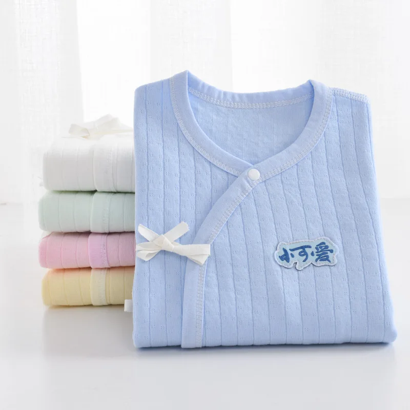 0-12 Months Baby Clothes Lace-up Onesie High-quality Pure Cotton Spring Autumn Climbing Romper Newborn Baby Underwear Pajamas