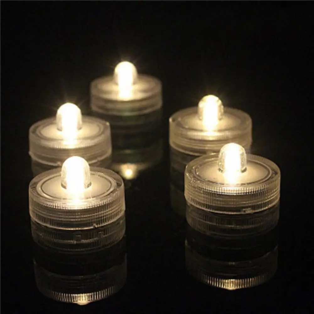 

Mini Fish Tank Candle Lamp Waterproof Multicolor Underwater LED Candle Lamp Decorative Plastic Submersible Mini LED Lights