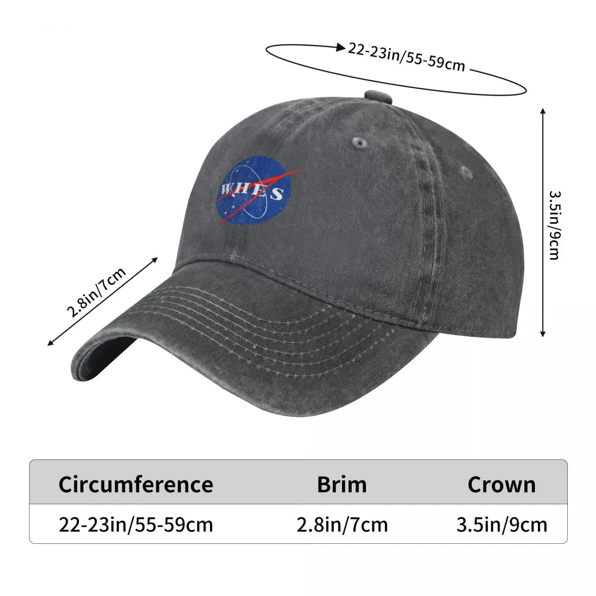 WHES 2022 Logo Baseball Cap party Hat Golf Hat Man Military Cap Man Luxury Cap Women's Hats Men's image 6