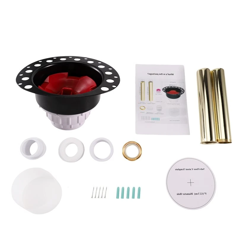 ABLU-FR PVC Island Tub Drain Rough-In Kit For Noncombustible Buildings Fits 8- Or 10-Inch Joists
