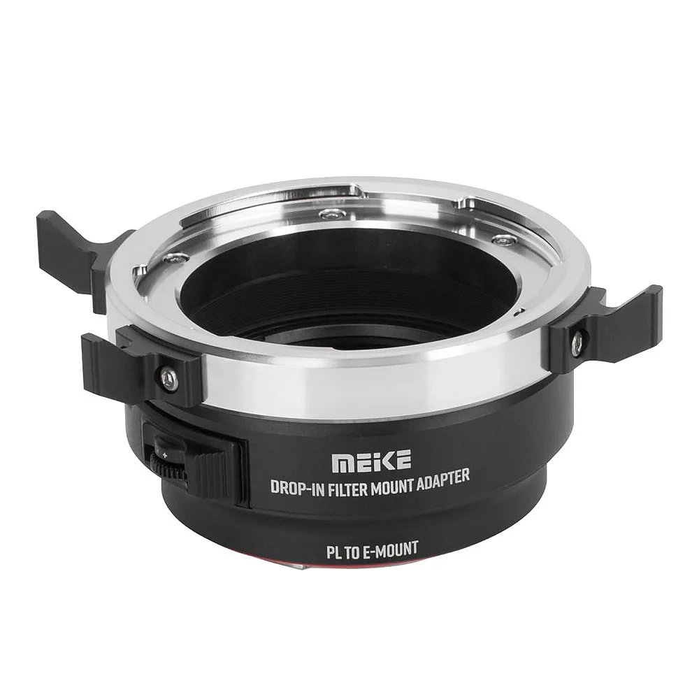 Meike MK-PLTE-C Cinema Lens Adapter Ring with Drop-in Filter ND UV for ARRI PL-Mount Lenses to Sony E Mount A9 A7III A7II A7 A7R