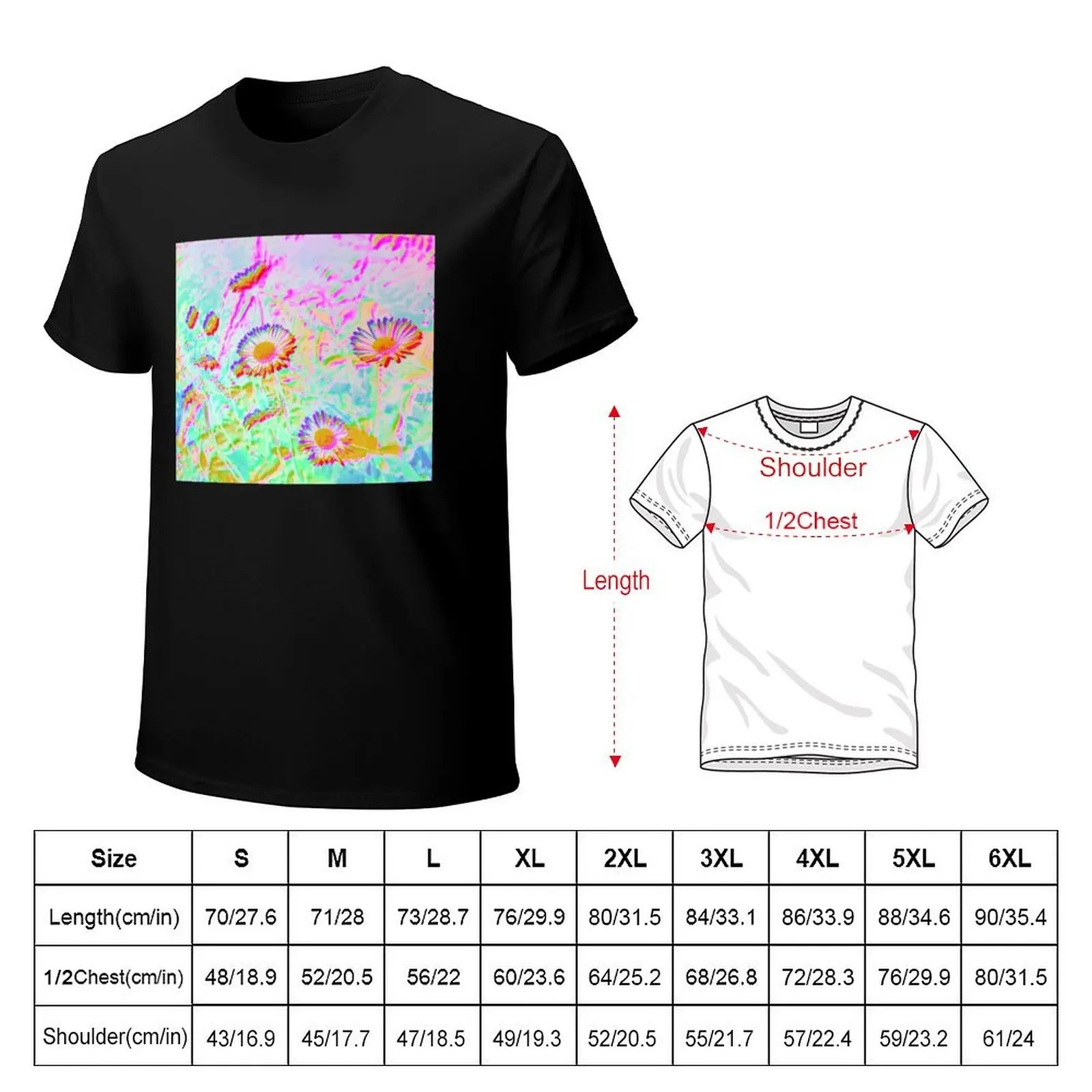 Electric Daisies No. 1 T-Shirt Plus Size Solid Color T-Shirt