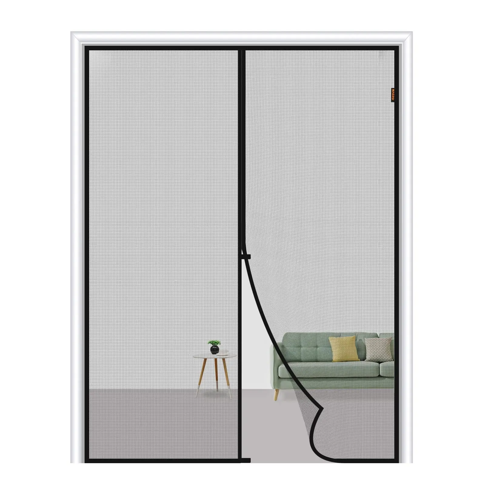 Magnetic Mosquito Net For Door, Punch-Free Screen Door Curtain, Mosquito And Fly Protection Automatic Closing, Safety Protection