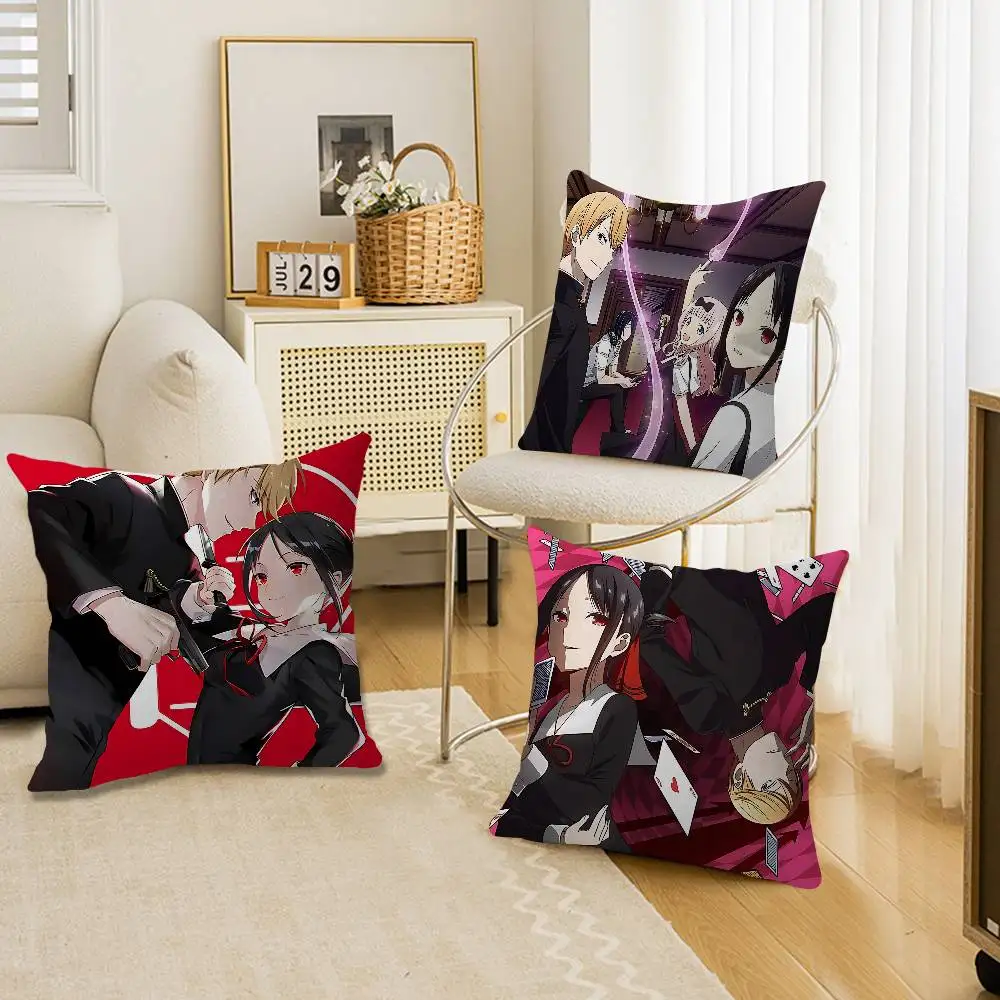 Kaguya Sama Love Is War Personalized picture text home decorative pillows Household Gifts 45x45cm
