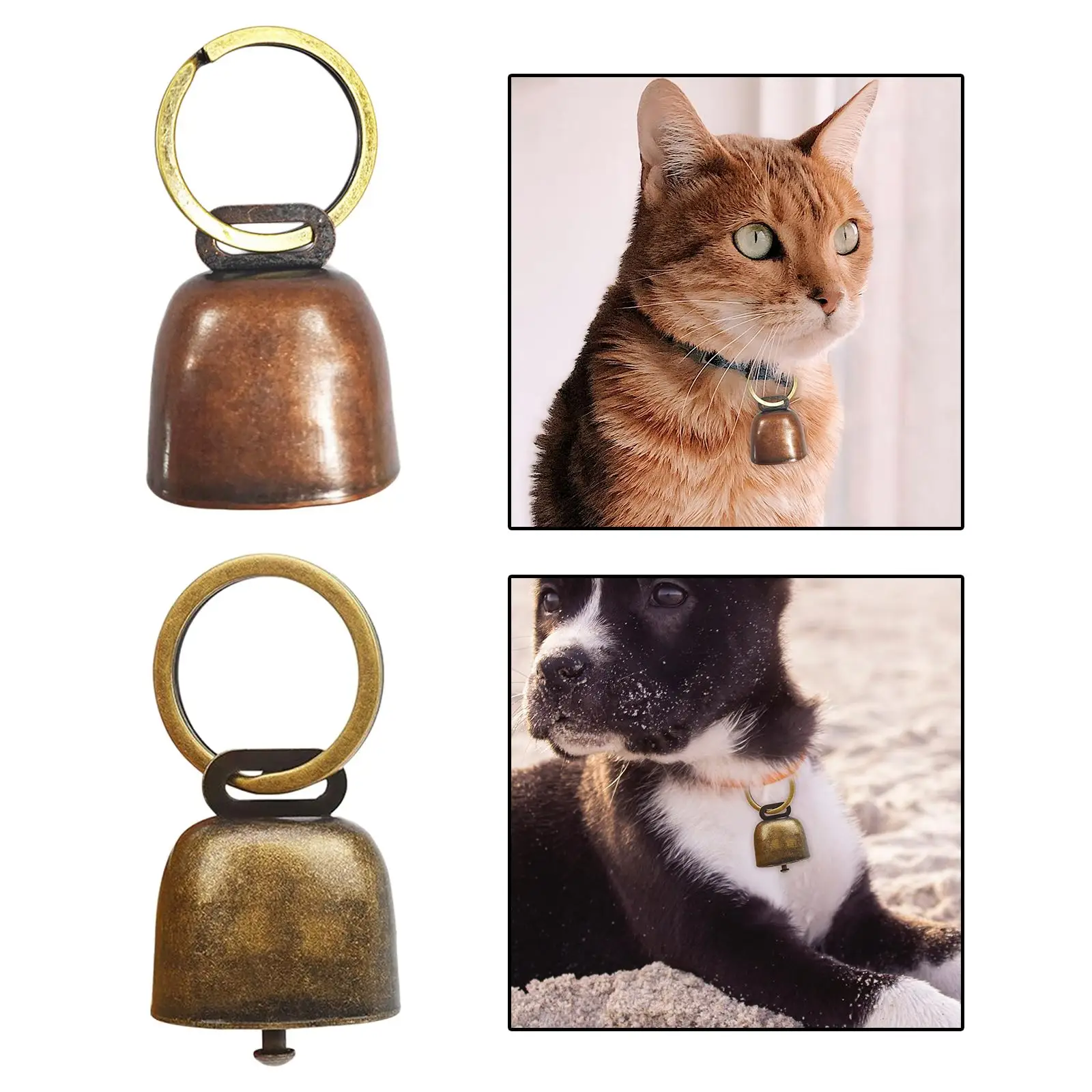 Cane gatto collare campana bovini fattoria animale campana forte campana per animali domestici per cane bovini mucca