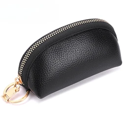 New Men Women Key Bag Large Capacity Multifunctional Soft Leather Coin Purse Mini Card Bag Key Holder Key Protector Wallet