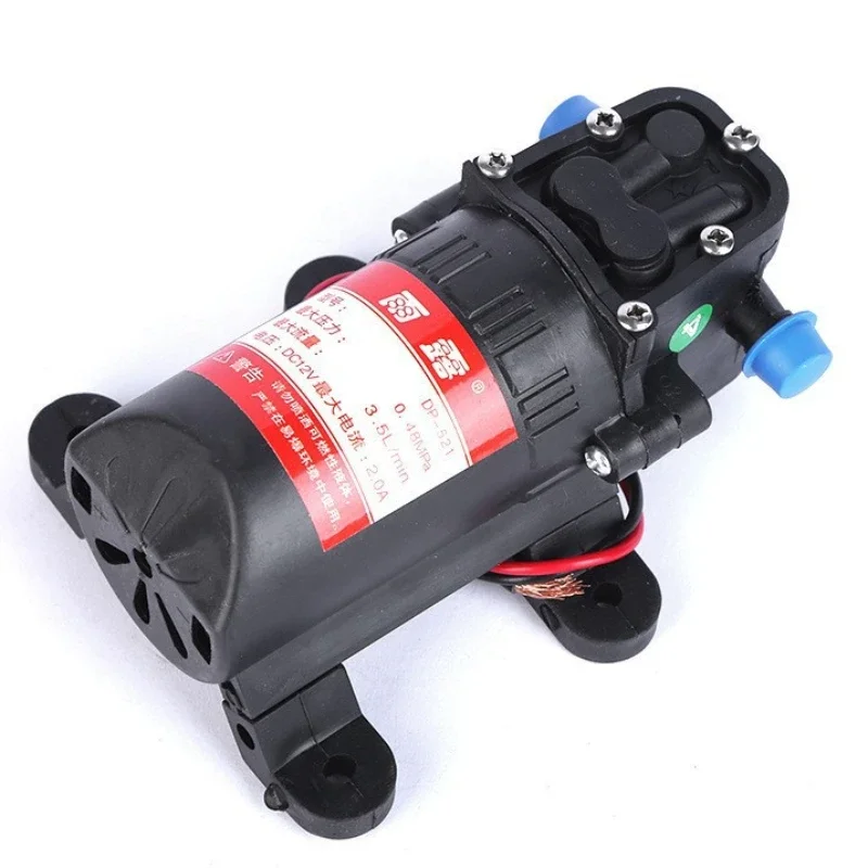 DC 12V 70PSI 3.5L Agricultural Electric Water Pump Black Micro High Pressure Diaphragm Water Sprayer Car Wash