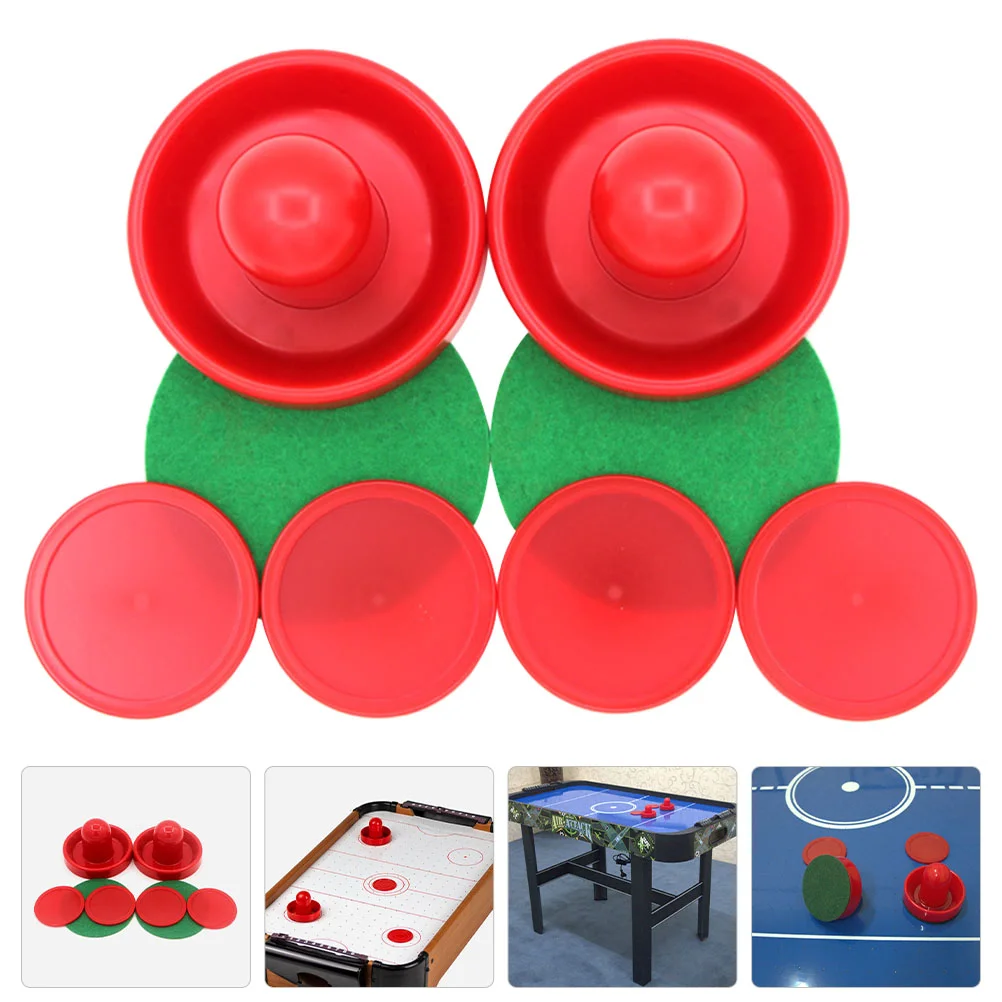 Bulk Replacement Air Hockey Pucks Ergonomical Paddles for Home Game Room Table Hockey Parts Pusher Pucks Family