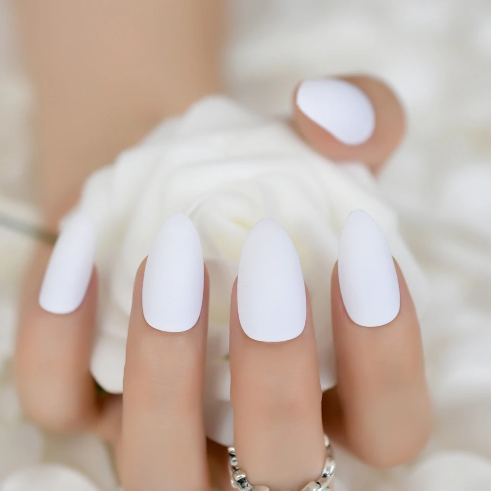 العديد من الألوان ماتي وهمية مجموعة الأظافر أسود أحمر وردي متجمد خنجر أظافر صناعية ممحاة اللمس les فو ongles noir حصيرة 24 عدد #2