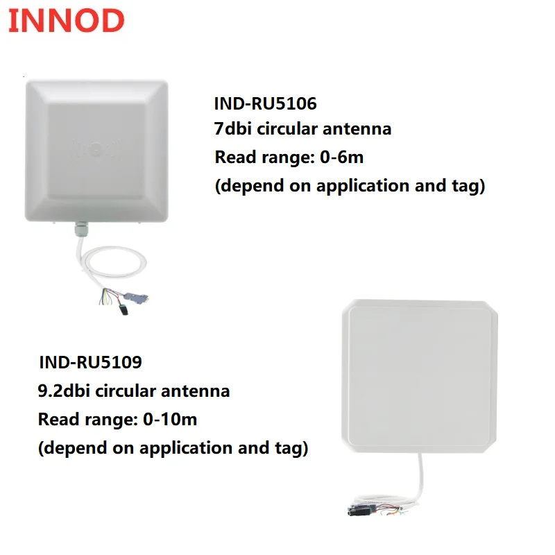 

Gen2 uhf rfid reader integrated antenna 7dBi long range 1~8m with RS232 RS485 WG26 TCP/IP access control free C++ sdk