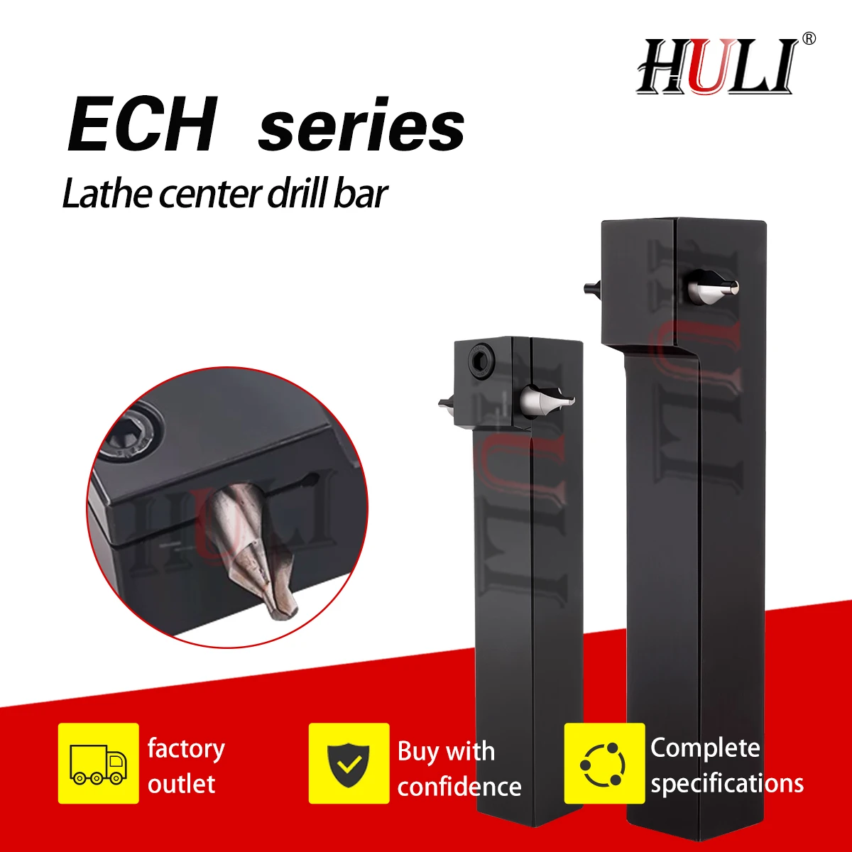 

ECH series CNC lathe Center Drill Tight Style Side Fixed Type ECH-2020K04 1616K04 Numerical Control Cutting Tools Center Drills