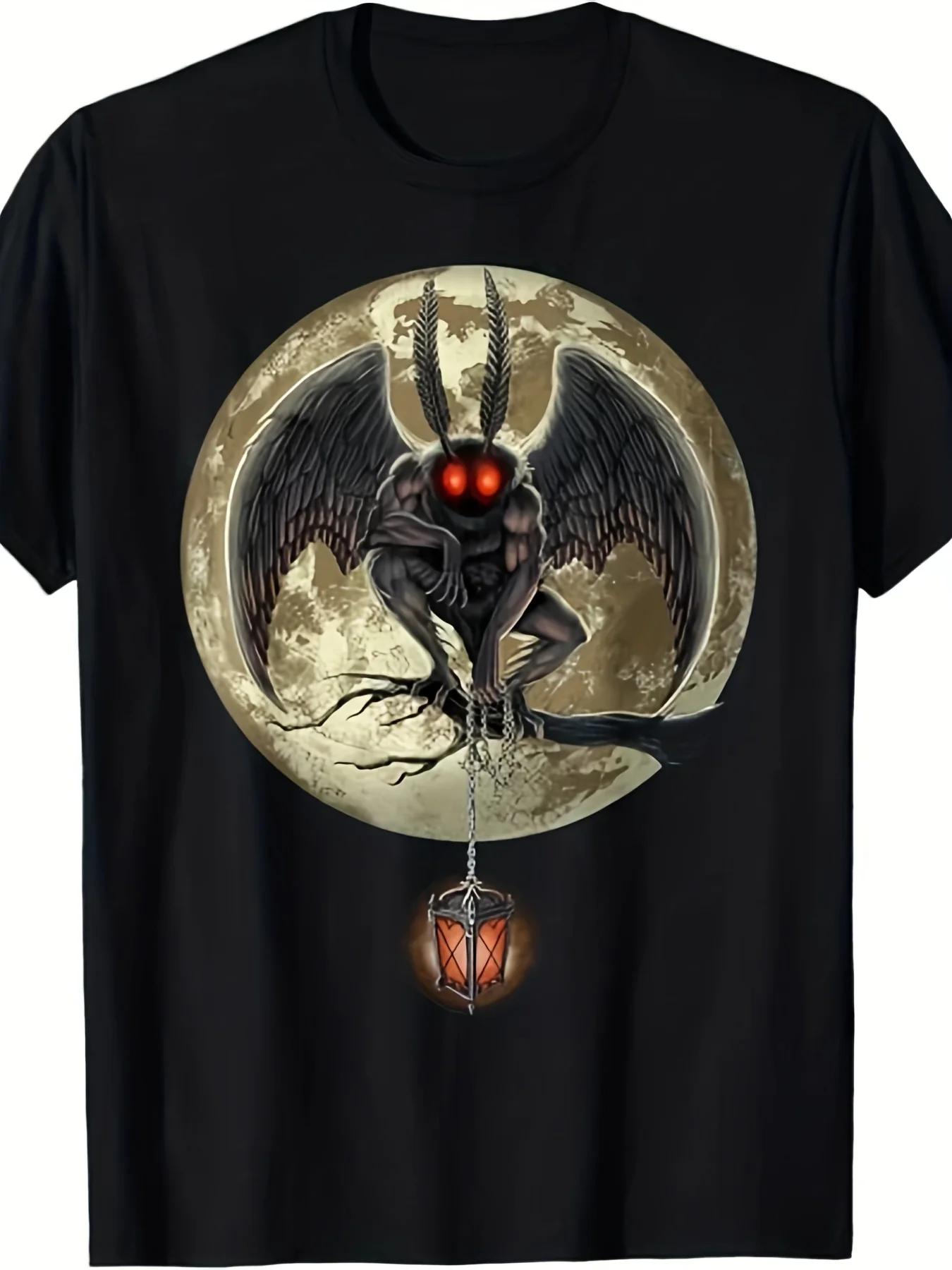 Men'S Mothman Cryptozoology Graphic Tee - Retro West Virginia Mythology Design, Available in Sizes S-5XL, Featuring Mothman And