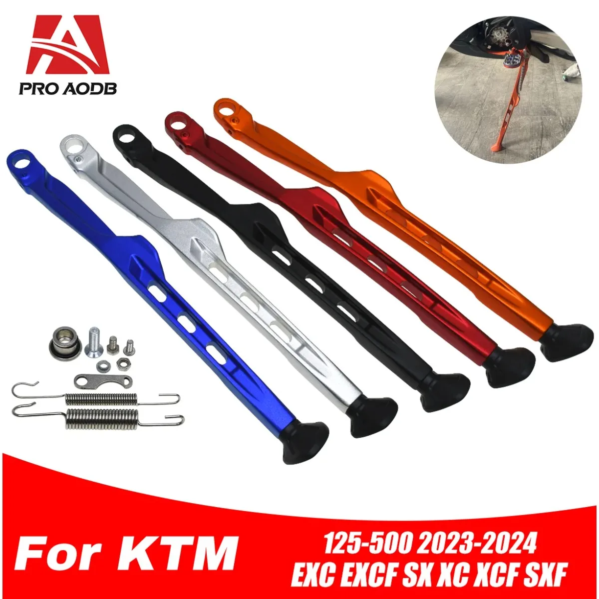 For KTM EXC EXC-F XC XC-F XC-W XCFW 150 250 300 350 450 500 Motorcycle Side Stand Kickstand Kit For Husqvarna TE FE TX 2023-2026