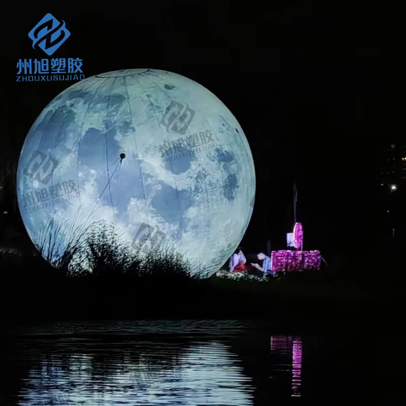 

Фестивальное рекламное украшение, надувная луна, индивидуальный гигантский надувной белый светодиодный светильник луны