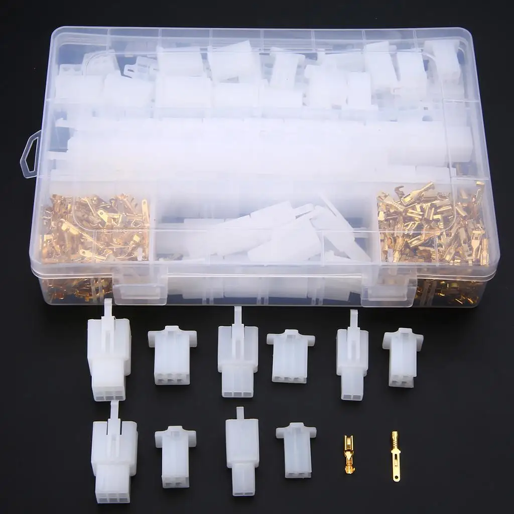 

580x Wire Connector 2 3 4 6 9Pin Terminal Plug Kits for Car Tricycle