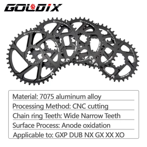 Goldix-Chainring by bicycle, narrow wide wheel, crank crown for Sram 3-Bolt Single Disc, 30 t, 32 t, 34 t, 36 t, 38t 10 Main Sales Crown Crown Crown - №7