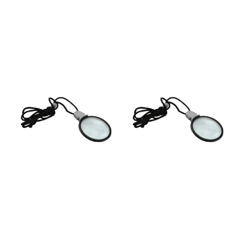 Magnifier Magnifying Glass Hanging Loupe for Jewelers Map Readers Watch Repair Reading Tool Kid Seniors Inspection Coin