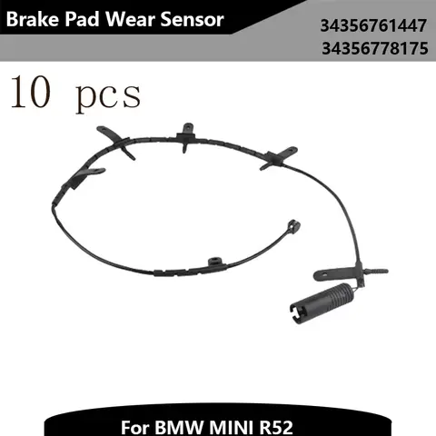 34356761447 34356778175 브레이크 패드 전자 마모 센서, BMW MINI R52 프론트 브레이크 패드 마모 센서, 10 개