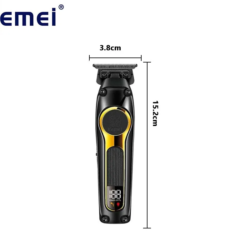 Kemei KM-2351 Professional Hair Trimmer Multi Electric Cordless Rechargeable Hair Cutting Machine Scissors Shaver