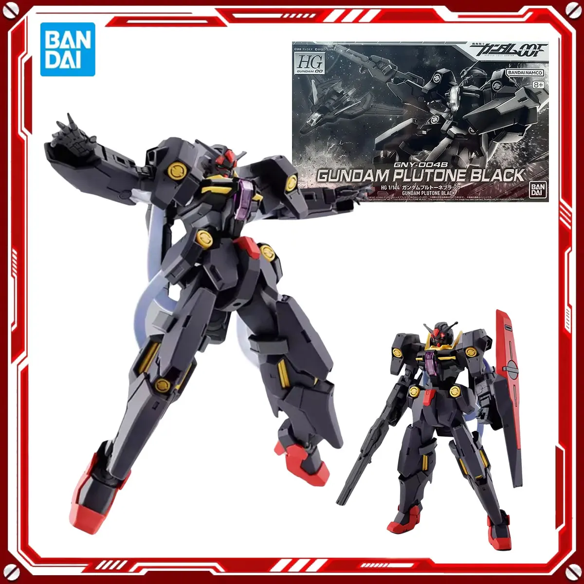 

Bandai натуральная аниме-модель GUNDAM, наборы моделей GNY-004B GUNDAM PLUTONE, черные игрушки HG, экшн-фигурка, сборная модель, подарок для детей, школы