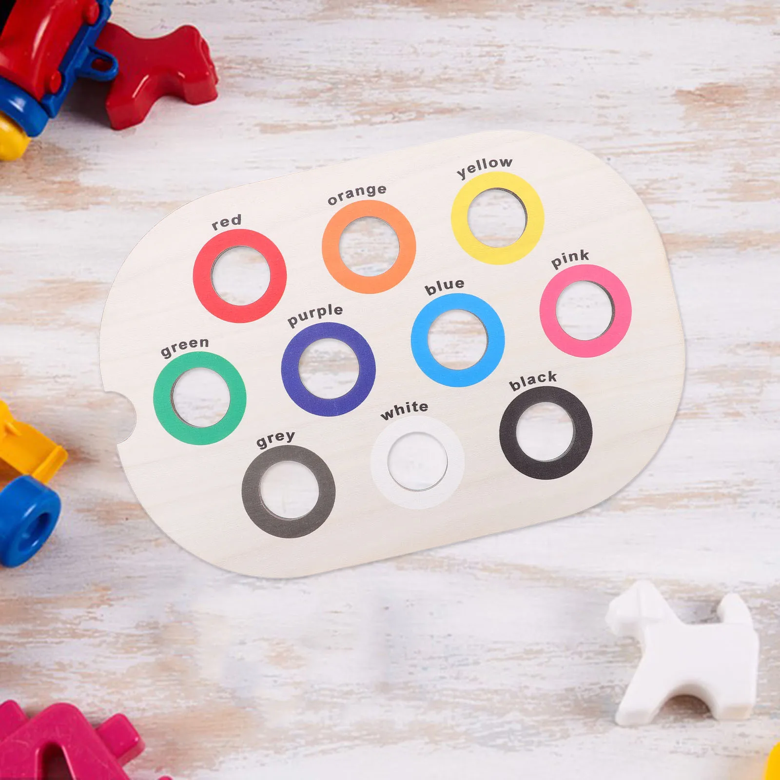 

Montessori Wooden Color Sorting Tray Infant Sensory Educational Board Early Learning Fine Motor Skill Development Baby