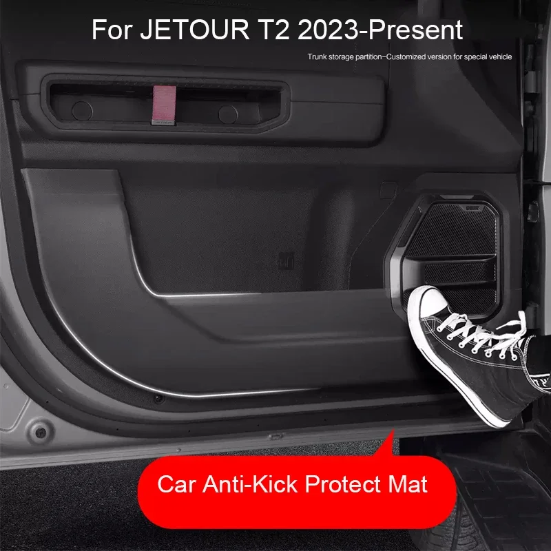 

For JETOUR T2 2023-Present Car B-Pillar Door Anti-Kick Protect Pad Trunk Anti-Dirty Scratch Resistant Auto Interior Accessories