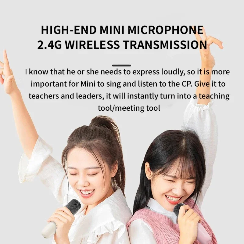 ใหม่ K12 เครื่องคาราโอเกะลําโพงบลูทูธแบบพกพา 1-2 ไมโครโฟนไร้สาย HiFi ครอบครัวร้องเพลงลําโพงเด็กของขวัญ