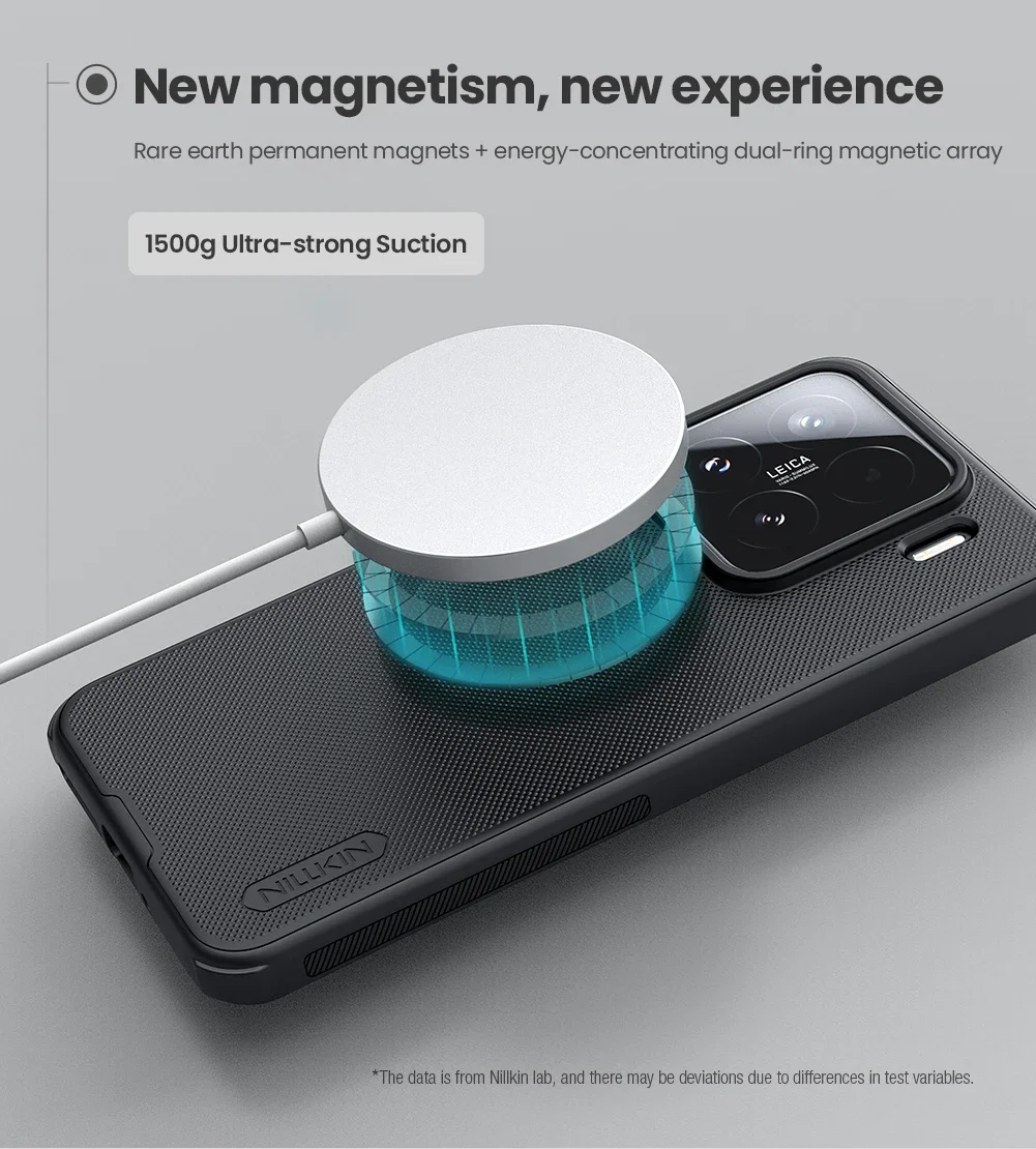 

For Xiaomi 15 5G Nillkin Case Super Frosted Shield Magnetic Ultra-Thin Hard for Magsafe Slim Soft Edge Back Cover Protection
