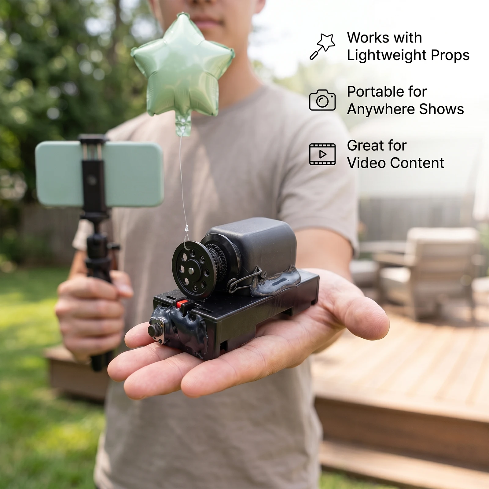 One-hand Operation Magic Prop Can Levitation Telekinesis Street Stage Beginner Floating Compact