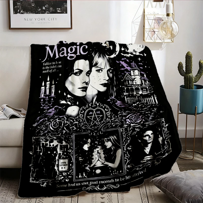  Practical Magic Flannel Blanket, Sally Gillian Owens Flannel Throw, Practical Magic 1998 Cozy Blanket, Pr