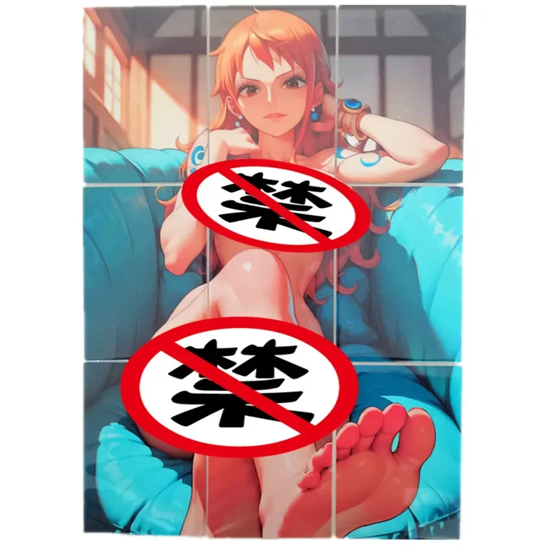 9Pcs/set Anime Cards One Piece  Nami Homemade Swimsuit Series  ACG Nude Sexy Cards Game Toy Gift Collection Cards