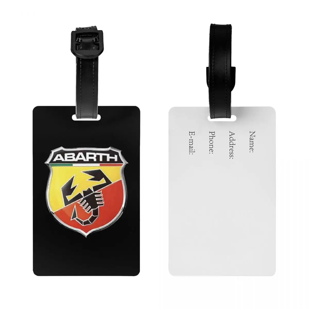 

Бирки для багажа Abarth C Cool Print: аксессуары для чемоданов, этикетки для путешествий, держатели для идентификационных бирок с именем, адресом и информацией о посадке.