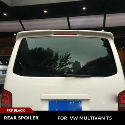 Car Rear Roof Top Lip Wing Spoiler for Volkswagen VW Multivan T5 2012-2016 Auto Roof Spoiler Wing FRP Unpainted Primer Black