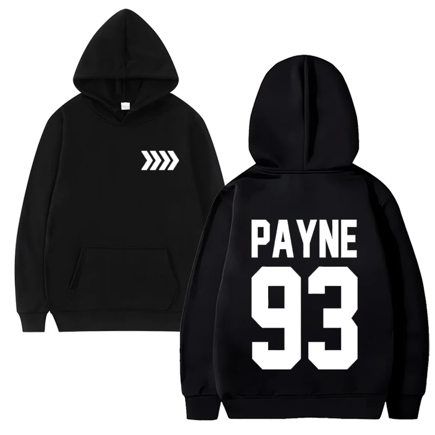 

Liam Payne Tribute hooded rapper Payne 93 hooded drawstring pocket sweatshirt men/women hip hop Pullovers