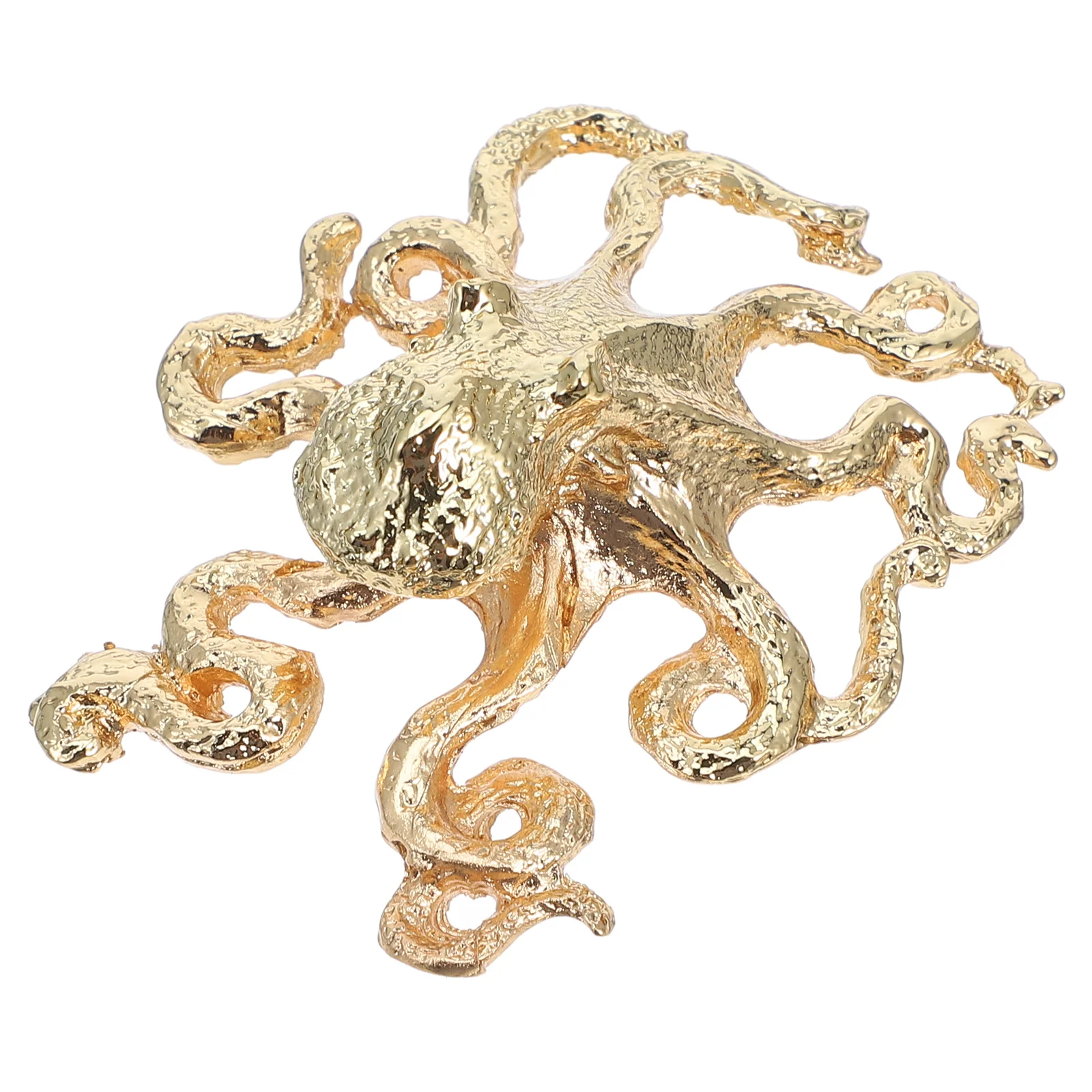 

Zinc Alloy Drawer Knobs Cabinet Pulls Brushed Silver Gold Coastal Beach Hardware Accessories Octopus Dresser Kitchen Furniture