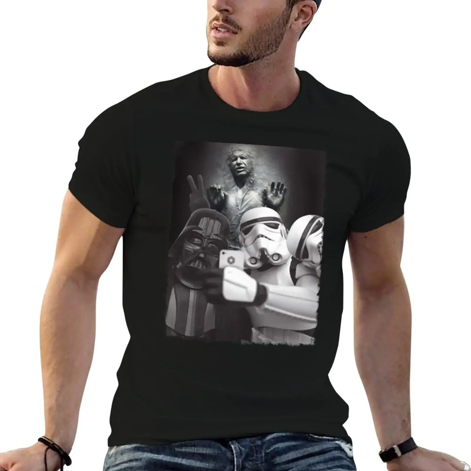 

Funny STAR T-Shirt anime figures Blouse street wear mens workout shirts