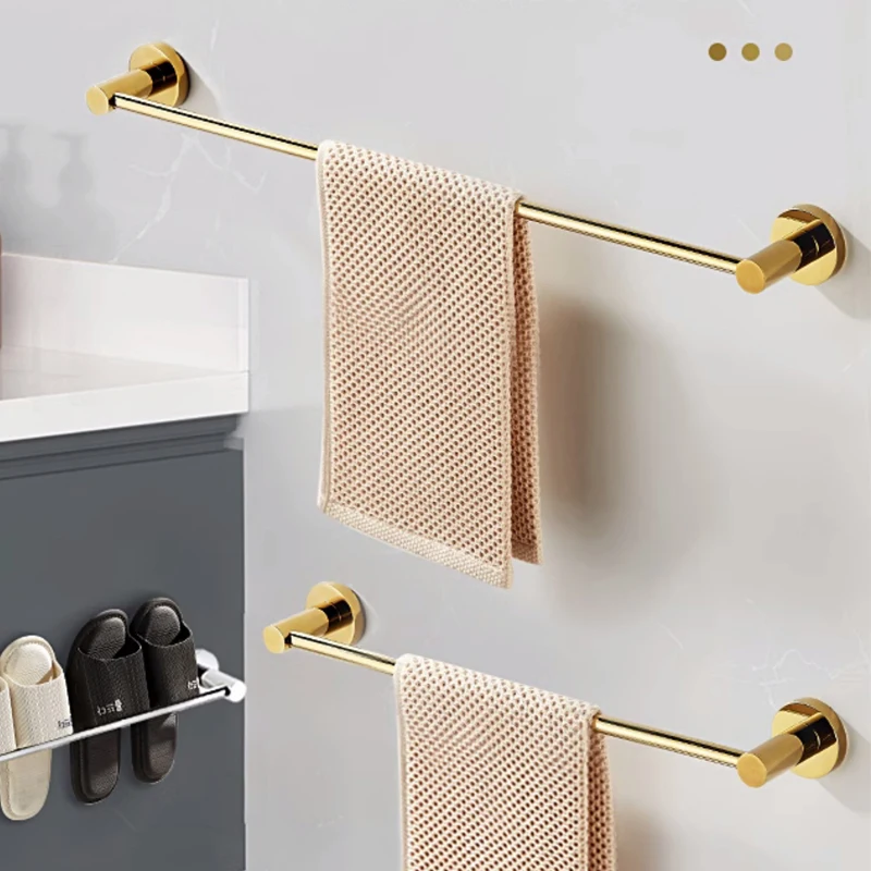 Gold Color Plated High Quality 304# Stainless Steel Bathroom Accessory,Single Towel Bar,Towel Rail, Towel Holder