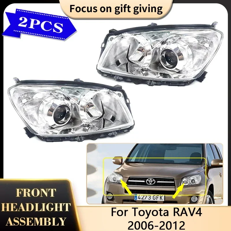 

For Toyota RAV4 2006 2007 2008 2009 2010 2011 2012 Headlight Assembly Halogen Front Head Light Lamp Running Driver Accessories