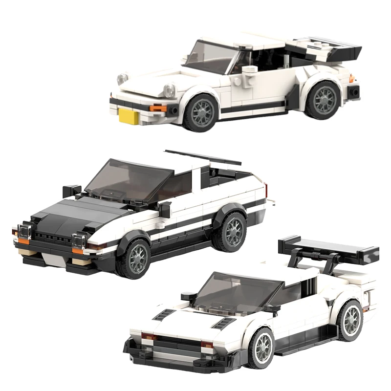 

Наборы для сборки ретро-спорткаров 8-Grid Speed Champions, японские тюнингованные и европейские суперкары, коллекционные миниатюрные модели