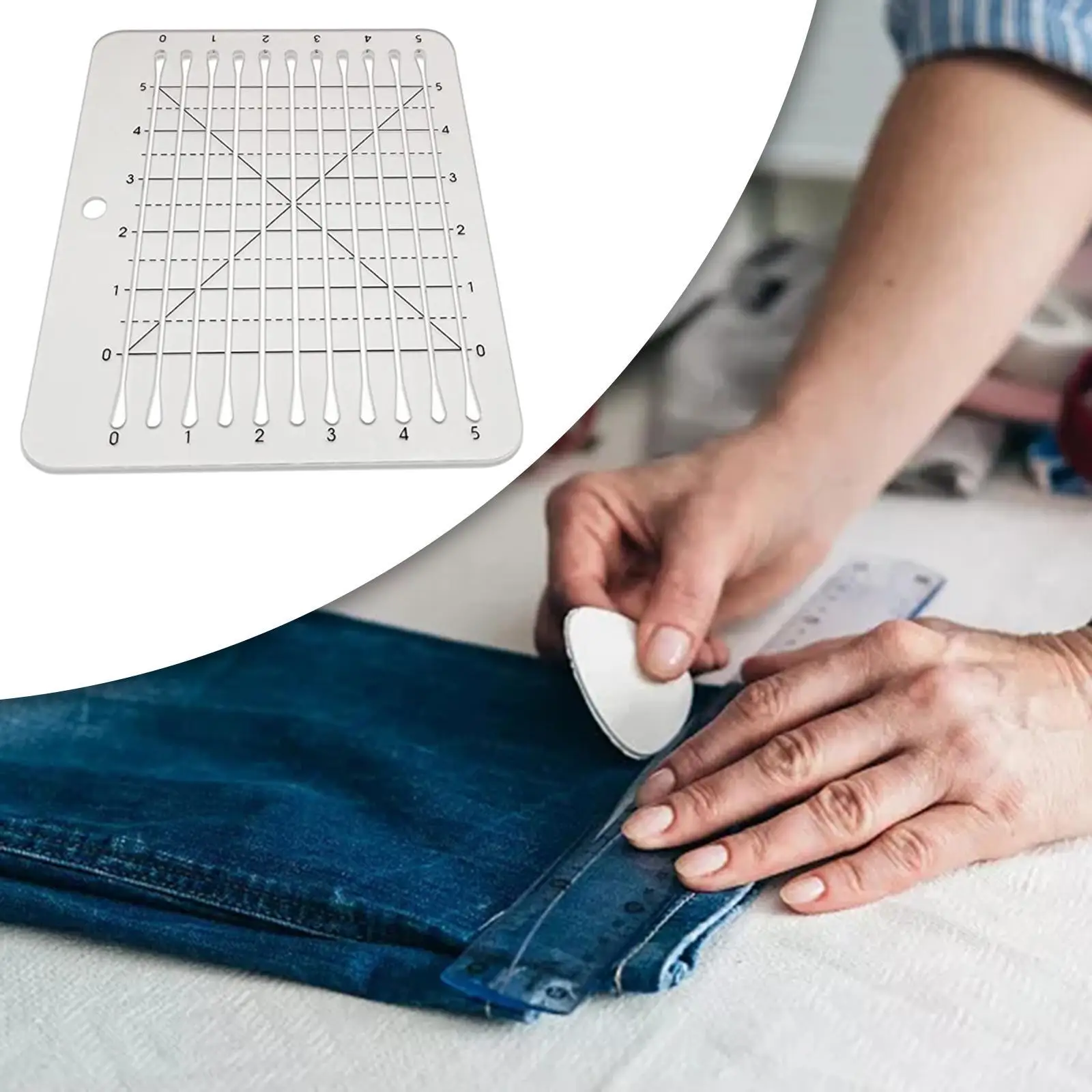 Acrylic Quilting Ruler Template Patchwork Stencils 5 Scribing Sewing Tool