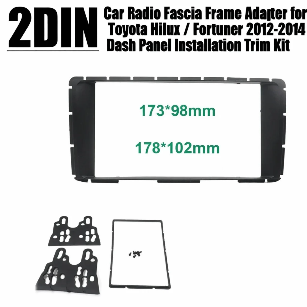 

2DIN автомобильный радиоприемник, адаптер рамки для Toyota Hilux/Fortuner 2012-2014, комплект отделки панели приборной панели