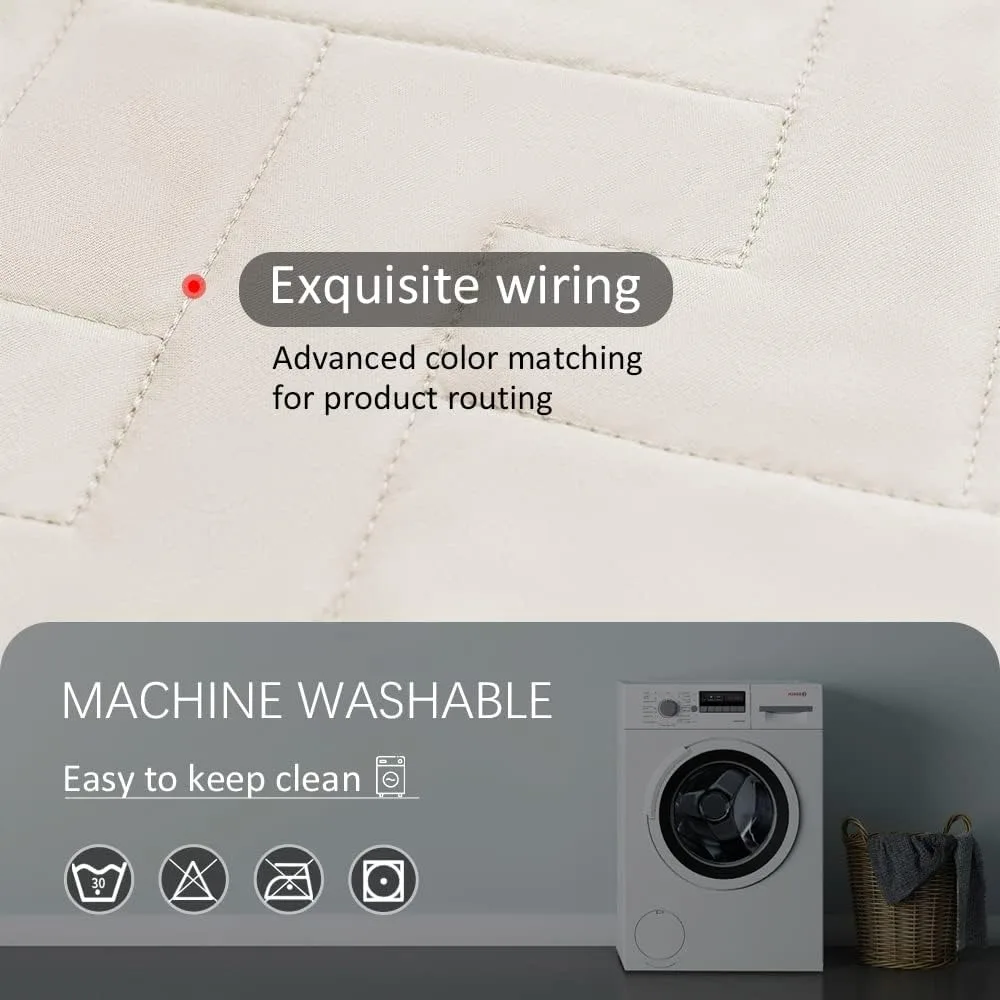 fuguitex Waterproof Dog Bed Cover Couch Cover, Anti-Slip Cat Mat Pet Pad Blanket for Sofa Chair Recliner Furniture Protrctor