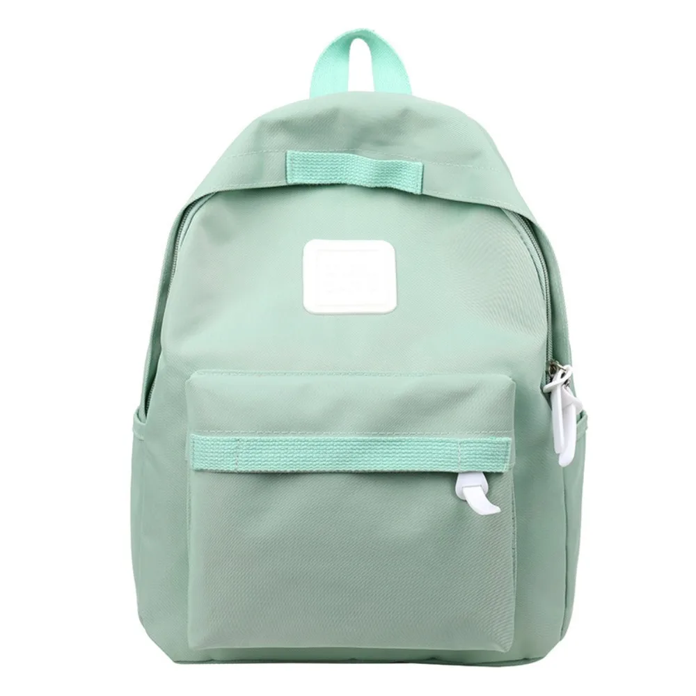 

Solid Color Children Backpack Oxford Cloth Anti-theft Student School Bag Large Capacity Korean Style Canvas Rucksack Travel