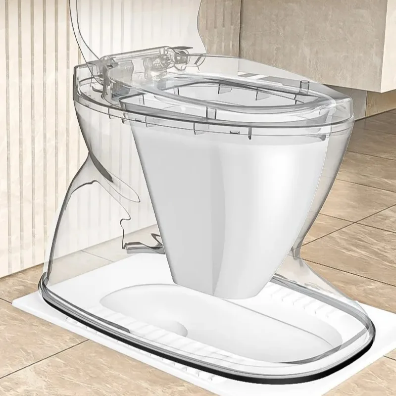 Portable Commode Chair Bedside Toilet Foldable Potty with Lid Anti Odor Bucket Heavy Duty Mobility Aid for Elderly Home