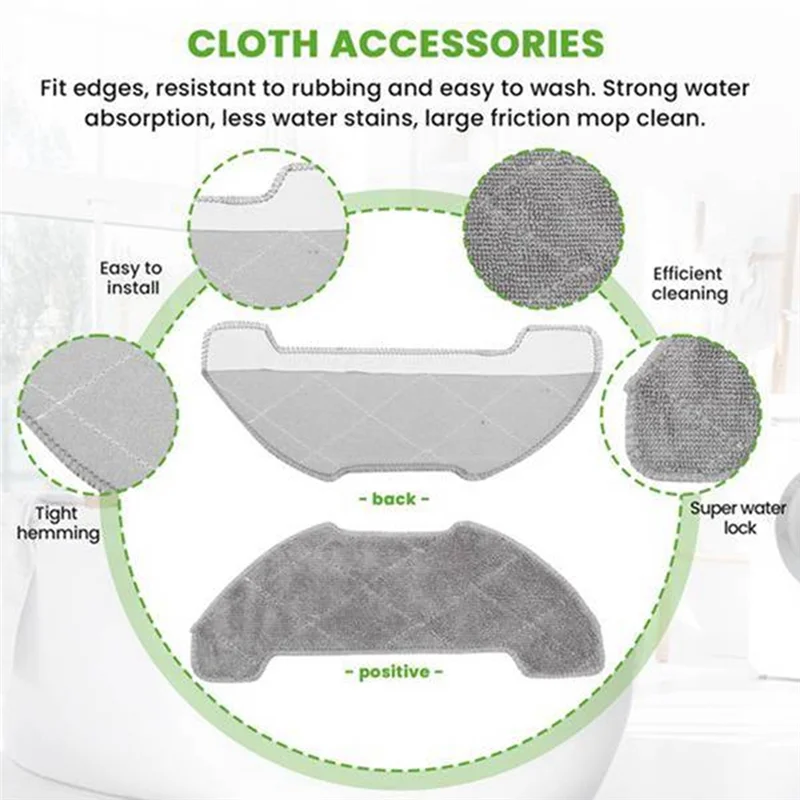 ABRG-11PCS Main Brush Side Brush Hepa Filter Mop Pads For Airrobo P30 Robot Vacuum Cleaner Accessories