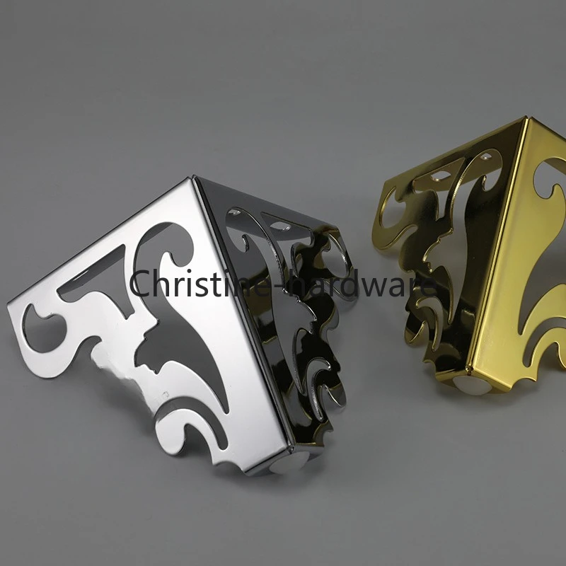 

4 шт./компл., металлические полированные ножки для дивана и стула 15/12 см, современный полый узор, стол, шкаф, ножки для кровати, мебельные аксессуары