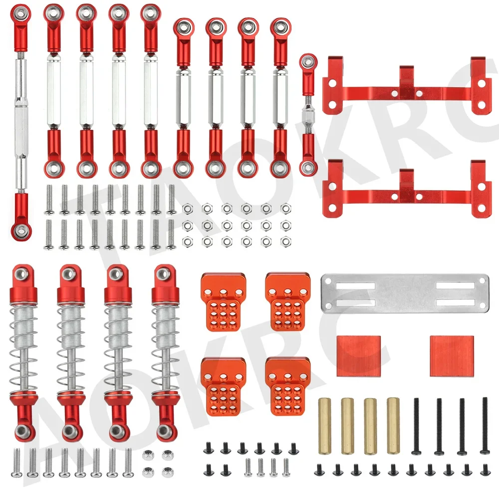 Barra de tracción de Metal mejorada, barra de tracción de dirección, Servo, Base para WPL B1 B-1 B14 B-14 B24 B-24 C14 C24 1/16 RC, pieza de