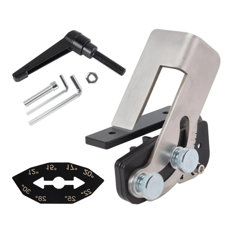 ABHU Knife Sharpening Angle Guide Tool For 1 X 30 Inch Belt Sander, Edge Leading& Trailing, 10-45 Degree Range