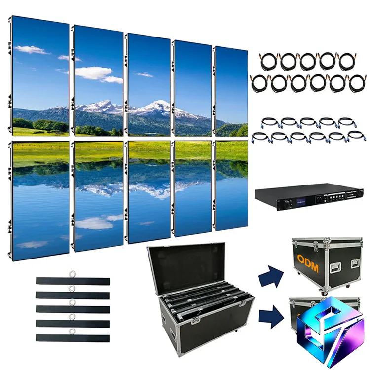 P2.6 P3.91 P4.81 Indoor Outdoor LED Display Panel Full Color Video Wall Screen For Event Commercial Advertising